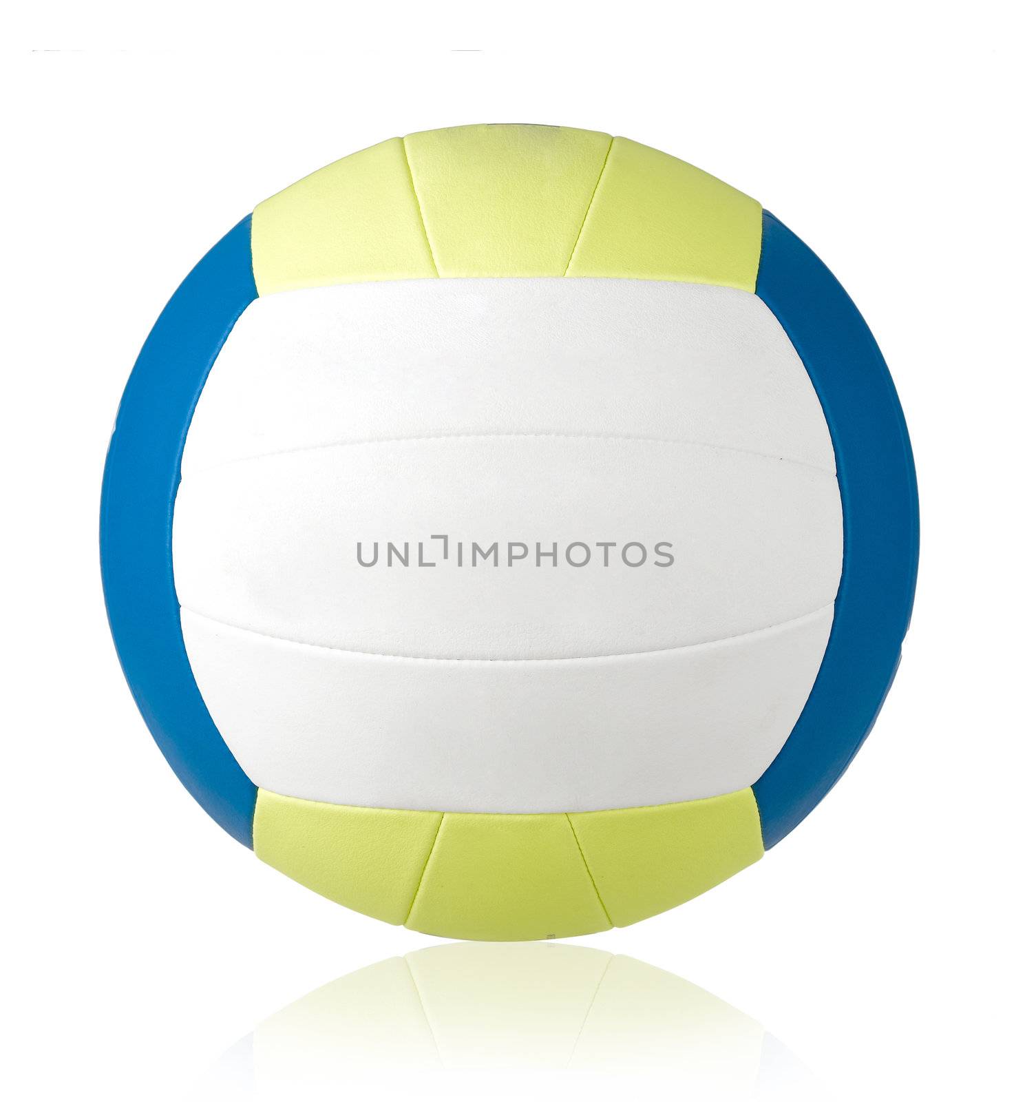 Nice and soft volleyball for indoor or beach games isolated by john_kasawa