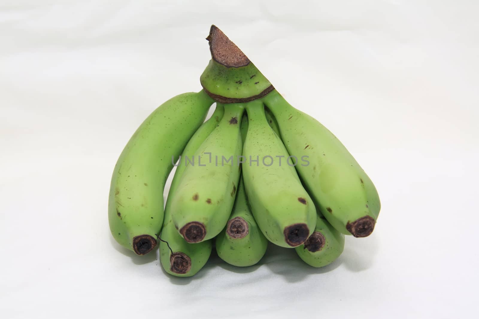 green banana in the markets