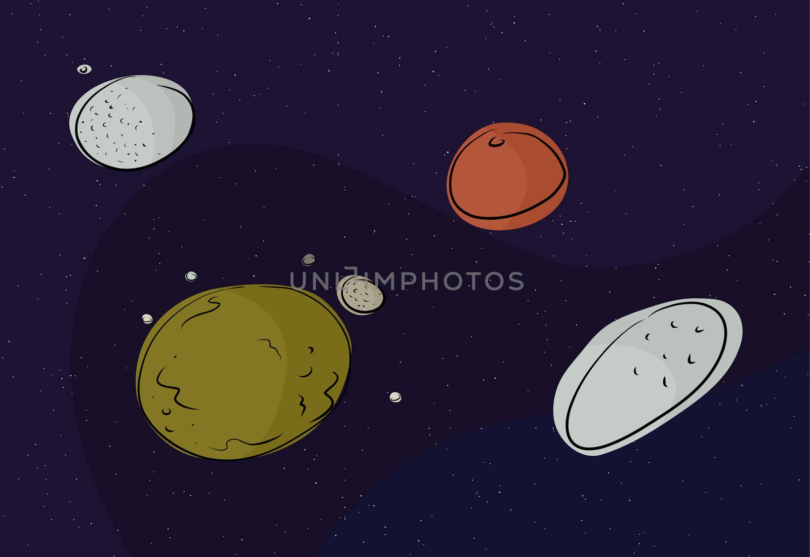 Pluto and Other Dwarf Planets by TheBlackRhino