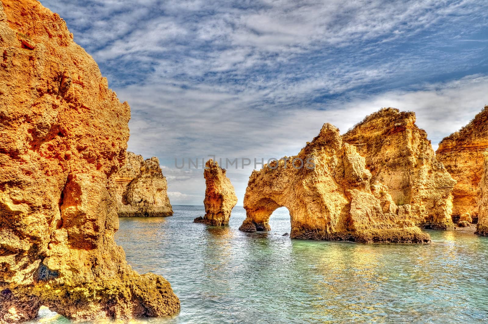 Rocky coast of Portugal in HDR by anderm