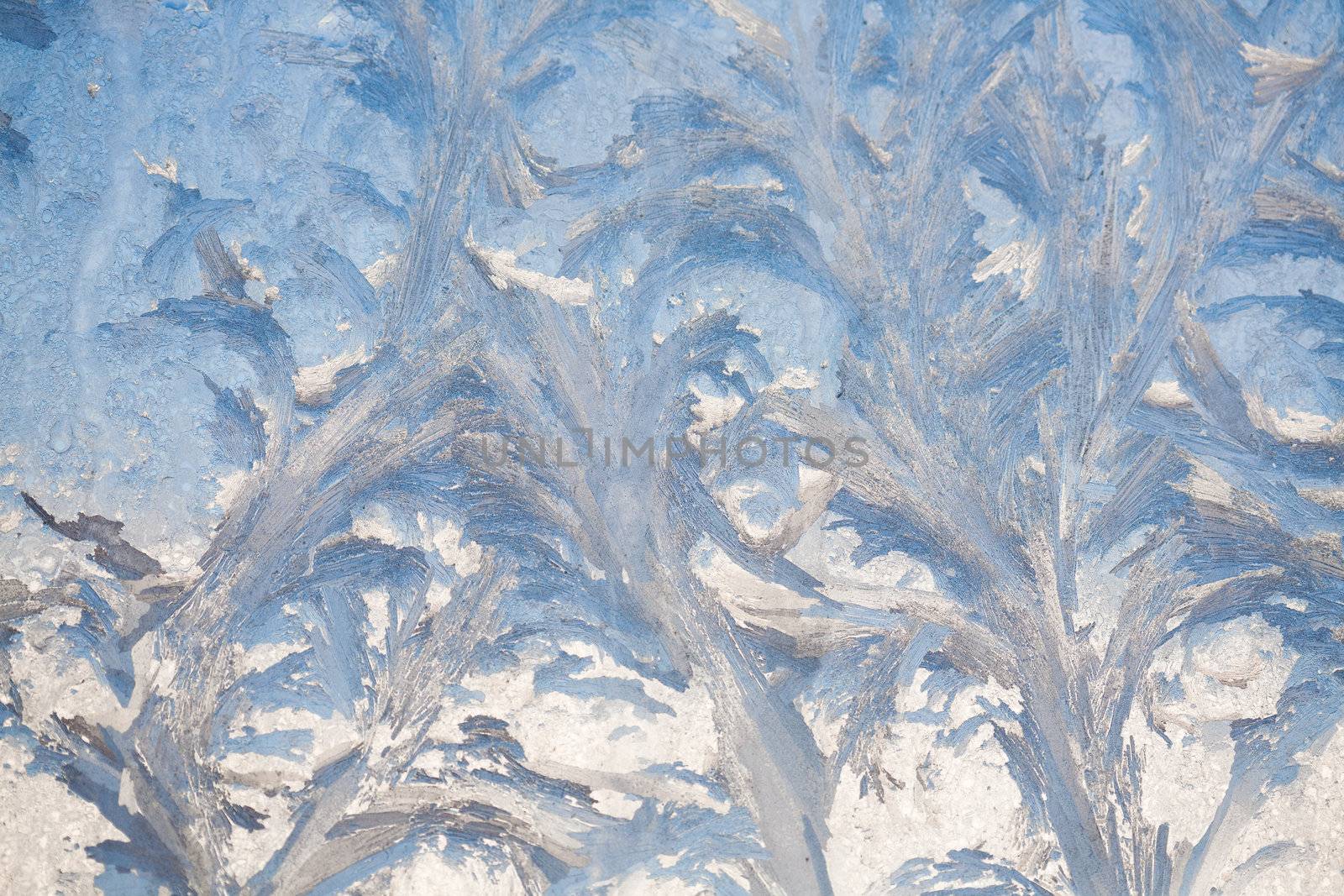 background of painting on the frozen window by frost - nobody by vsurkov
