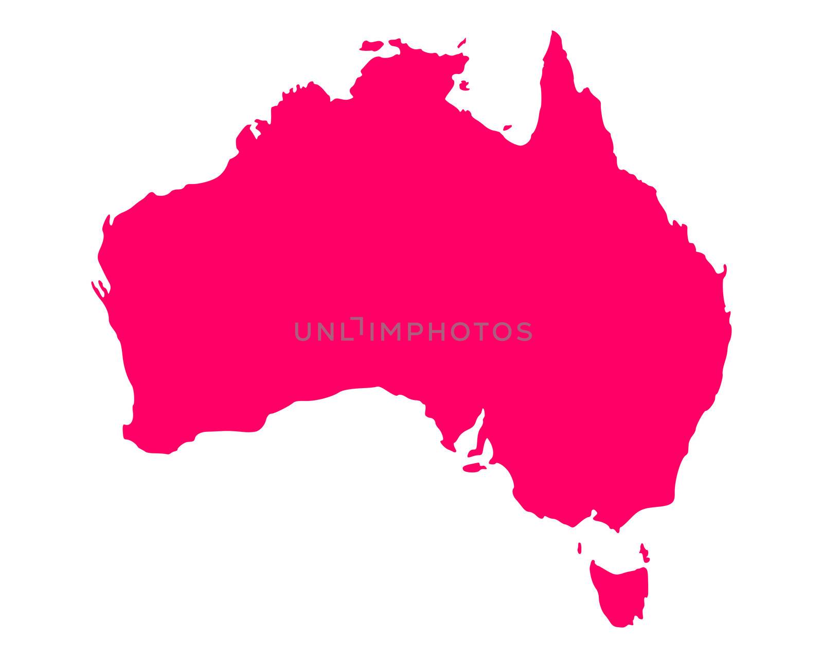 Map of Australia by rbiedermann