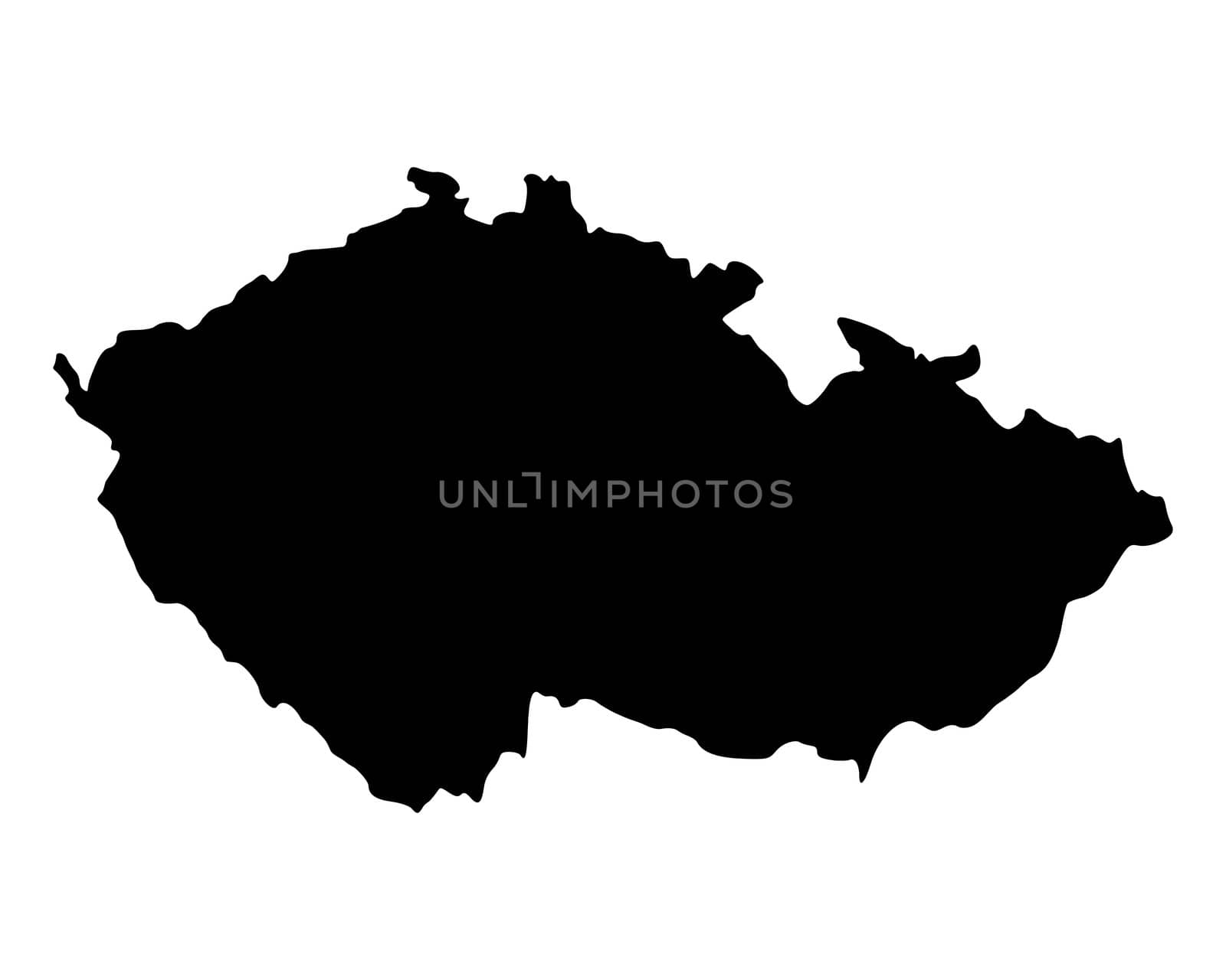 Map of Czech Republic by rbiedermann