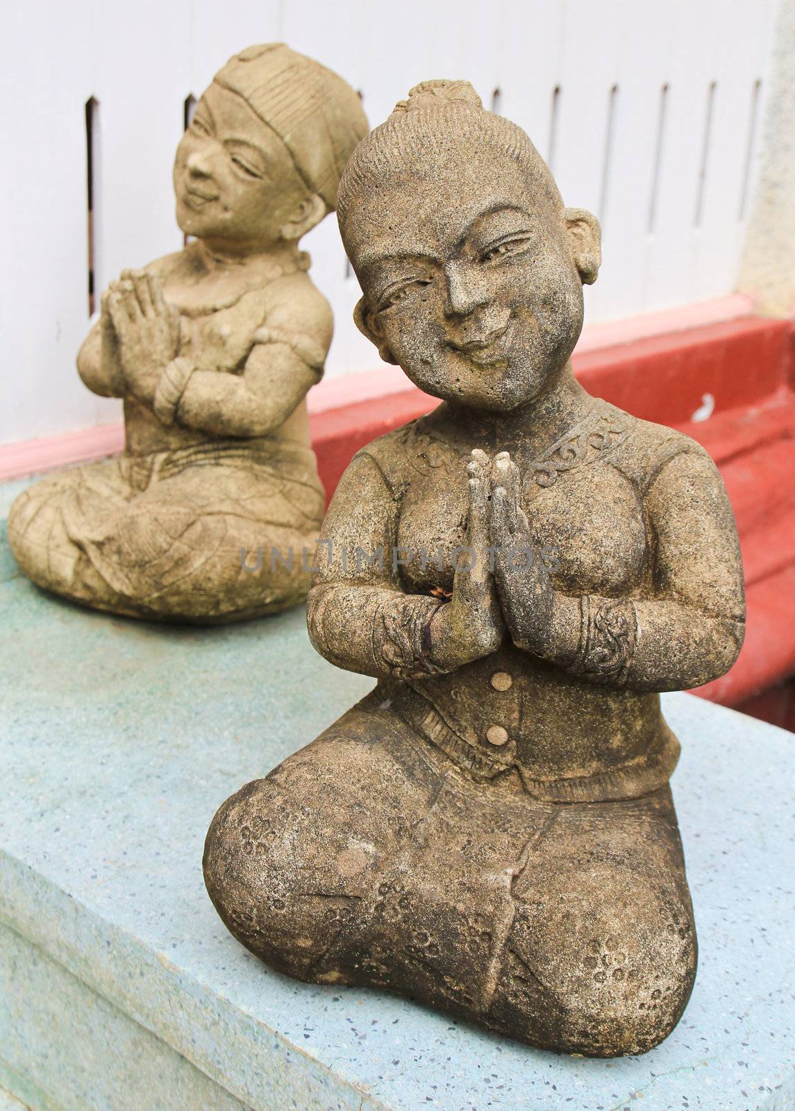Welcome clay doll, Thai style
