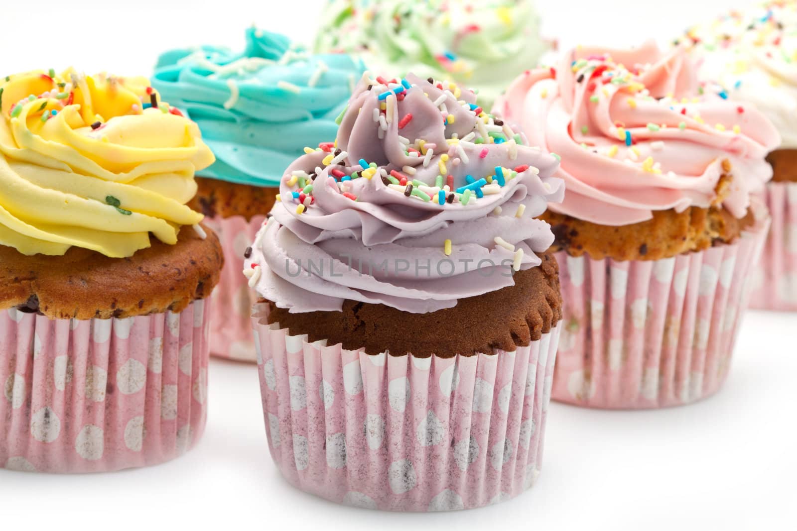 colored Cupcakes 