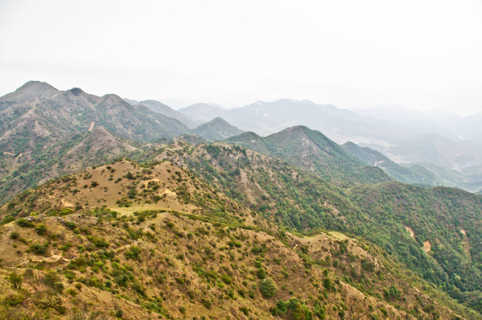 travelling at mountain of south china at autumn