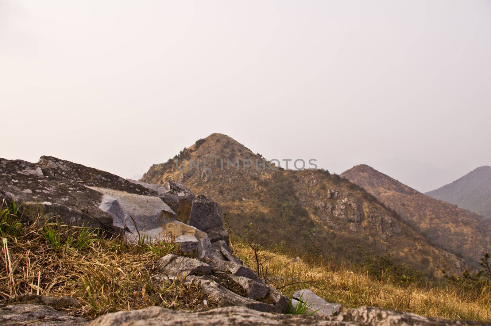 top of the high mountain at Guangdong ridge of china