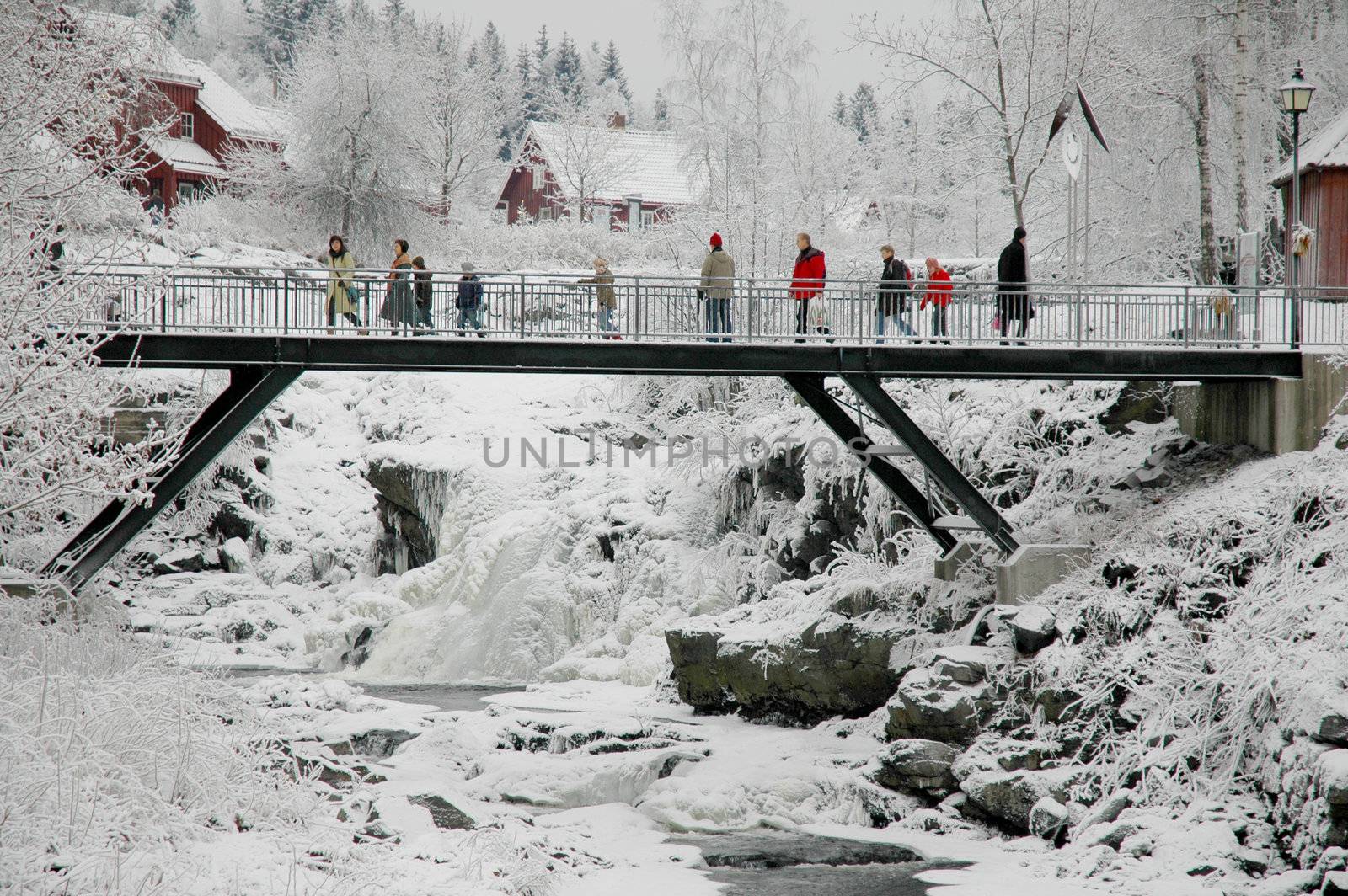 Berums Verk,Norway - Desember 2007.  Snow landscape