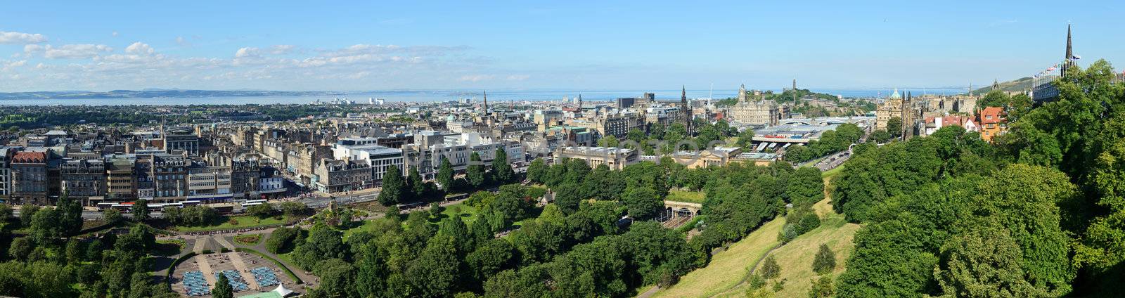 Edinburgh cityscape panorama by naumoid