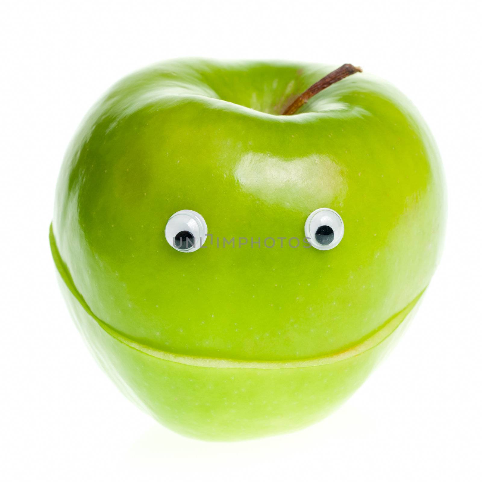 Green Apple Character by naumoid