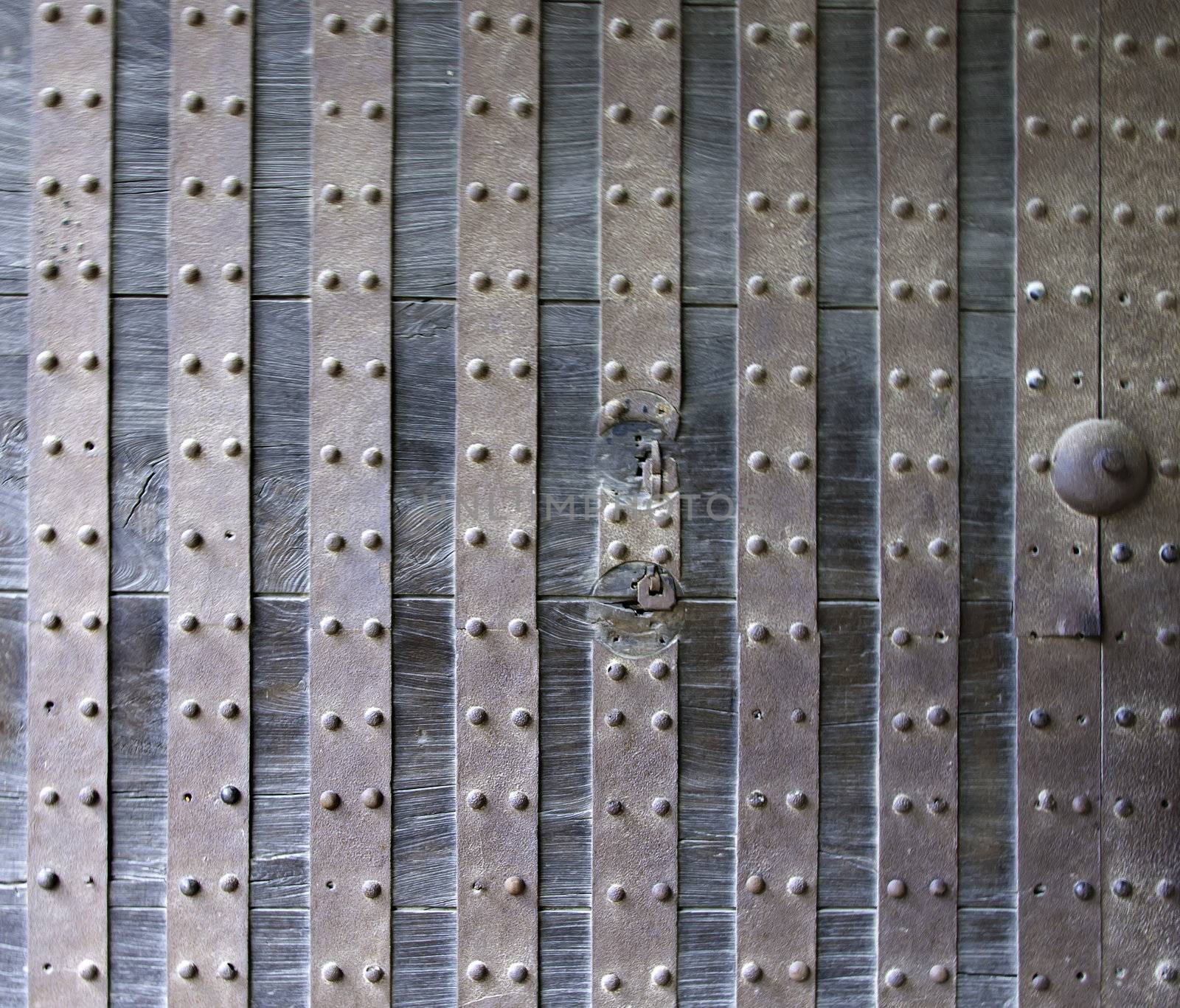 Metal Door - Nijo Castle, Kyoto, Historic Japan 