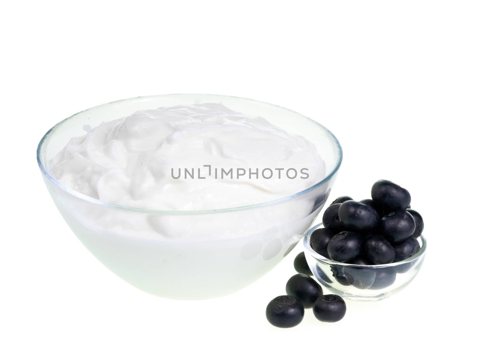 Yogurt and Blueberries by naumoid