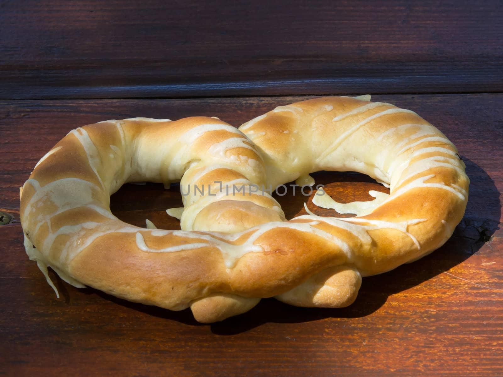 breakfast bakery on the wooden table