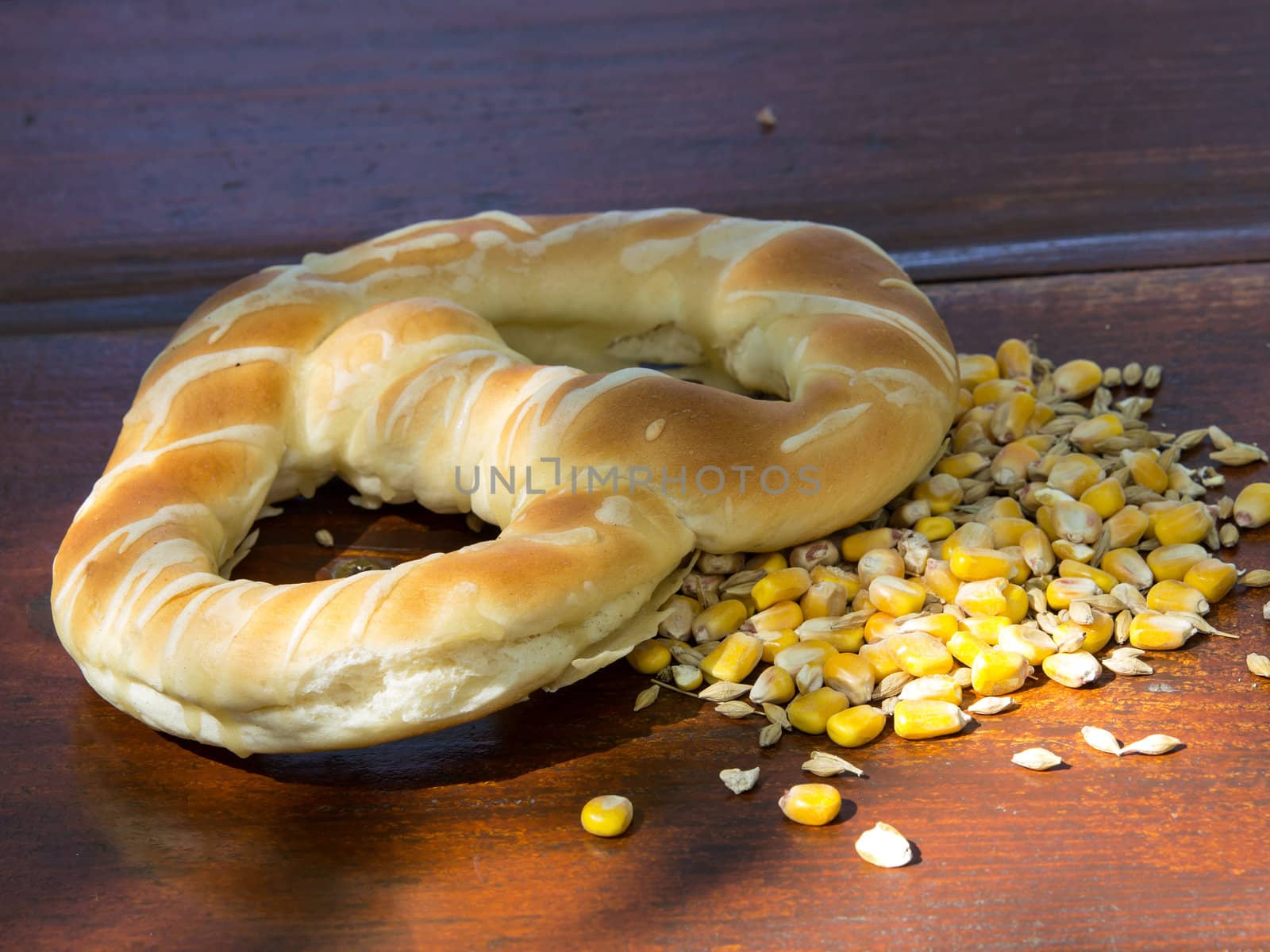 pretzel and seede on the morning table