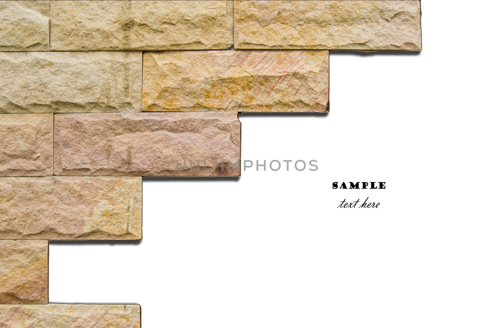 background of brick wall texture at chonburi  by wasan_gredpree