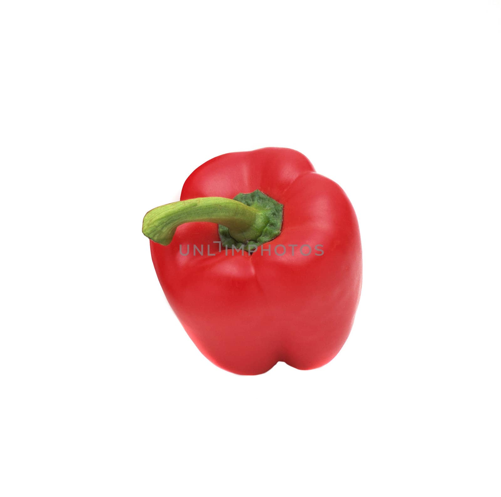 Bell pepper (bulgarian pepper) isolated on white