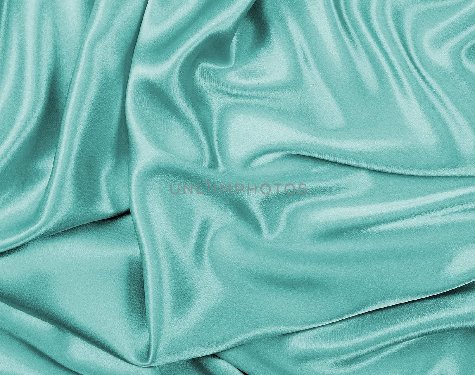 Blue satin textile background
