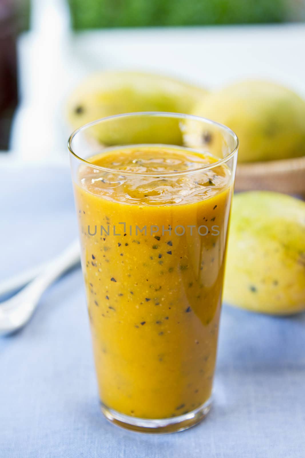 Fresh Mango with Passion fruit smoothie by fresh Mango