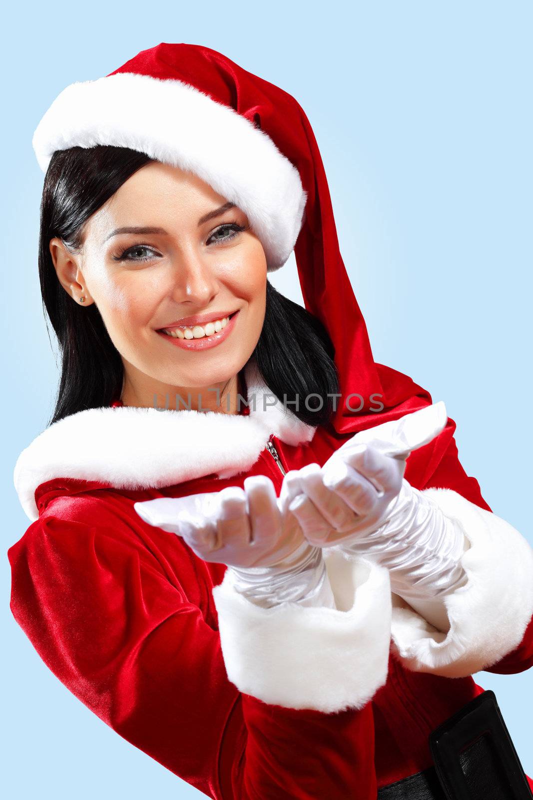 pretty santa girl by sergey_nivens