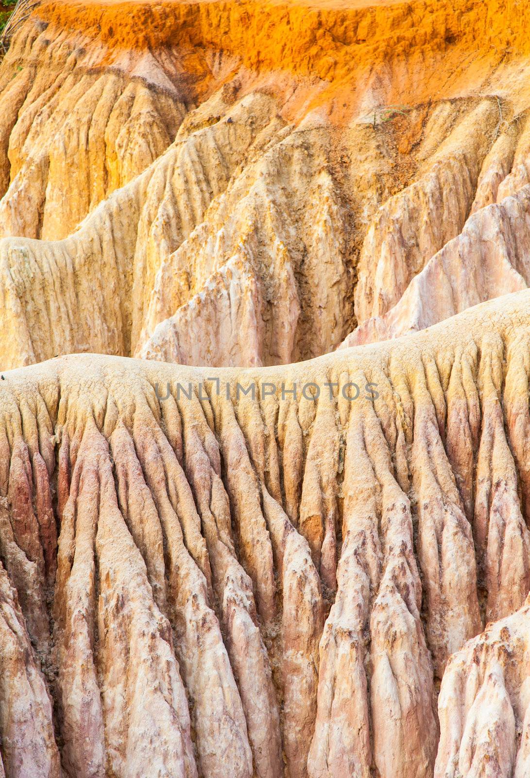 Wonderful orange colors at sunset in Marafa Canyon - also said The Hell's Kitchen. Malindi region, Kenya