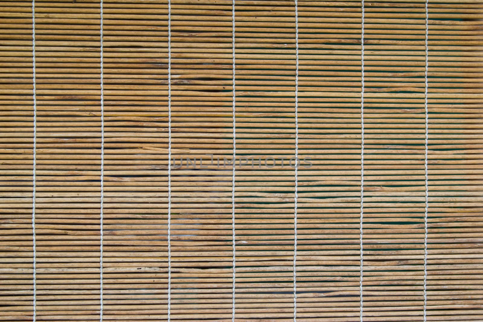 bamboo curtain on the windows