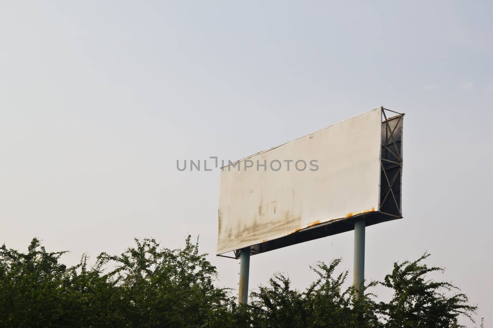 empty blank billboard