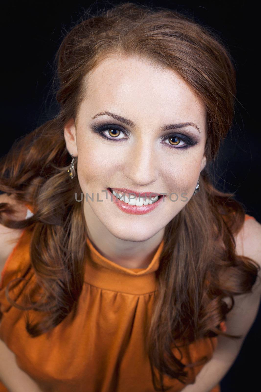 Close up portrait of a girl smiling 