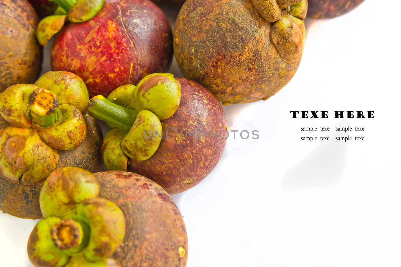 tropical fruit, mangosteen by wasan_gredpree