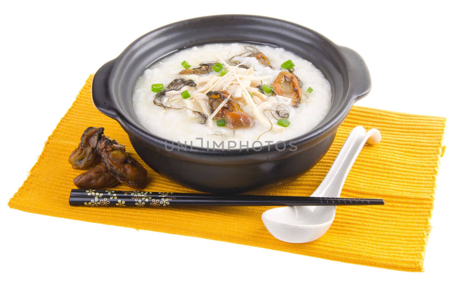 Porridge, Dried Oysters & chicken Porridge