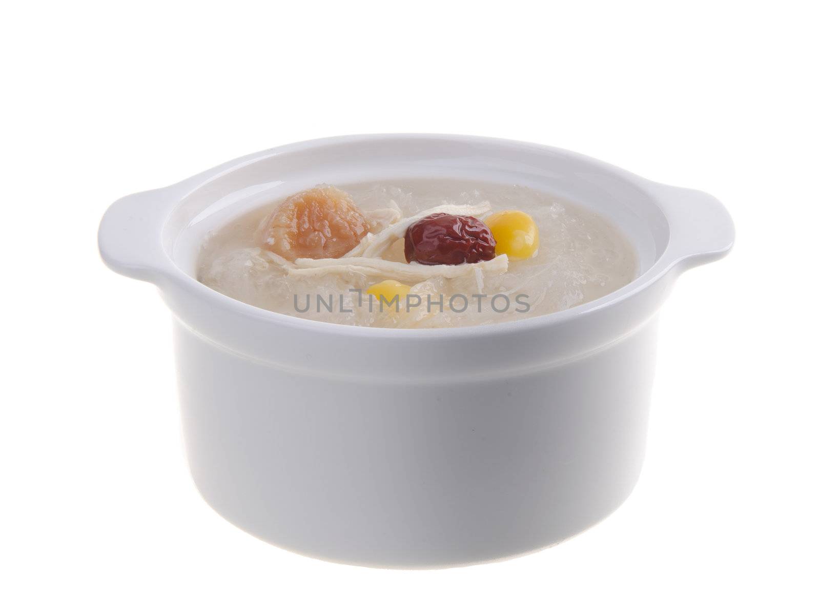 Bird's nest. Boiled bird's nest. Chinese food style