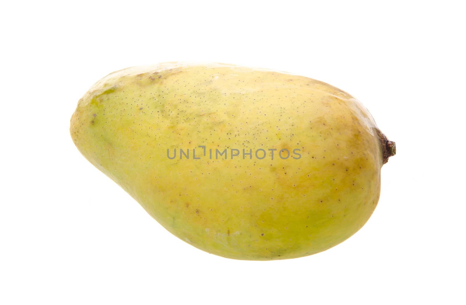 mango. yellow mango isolated on background.