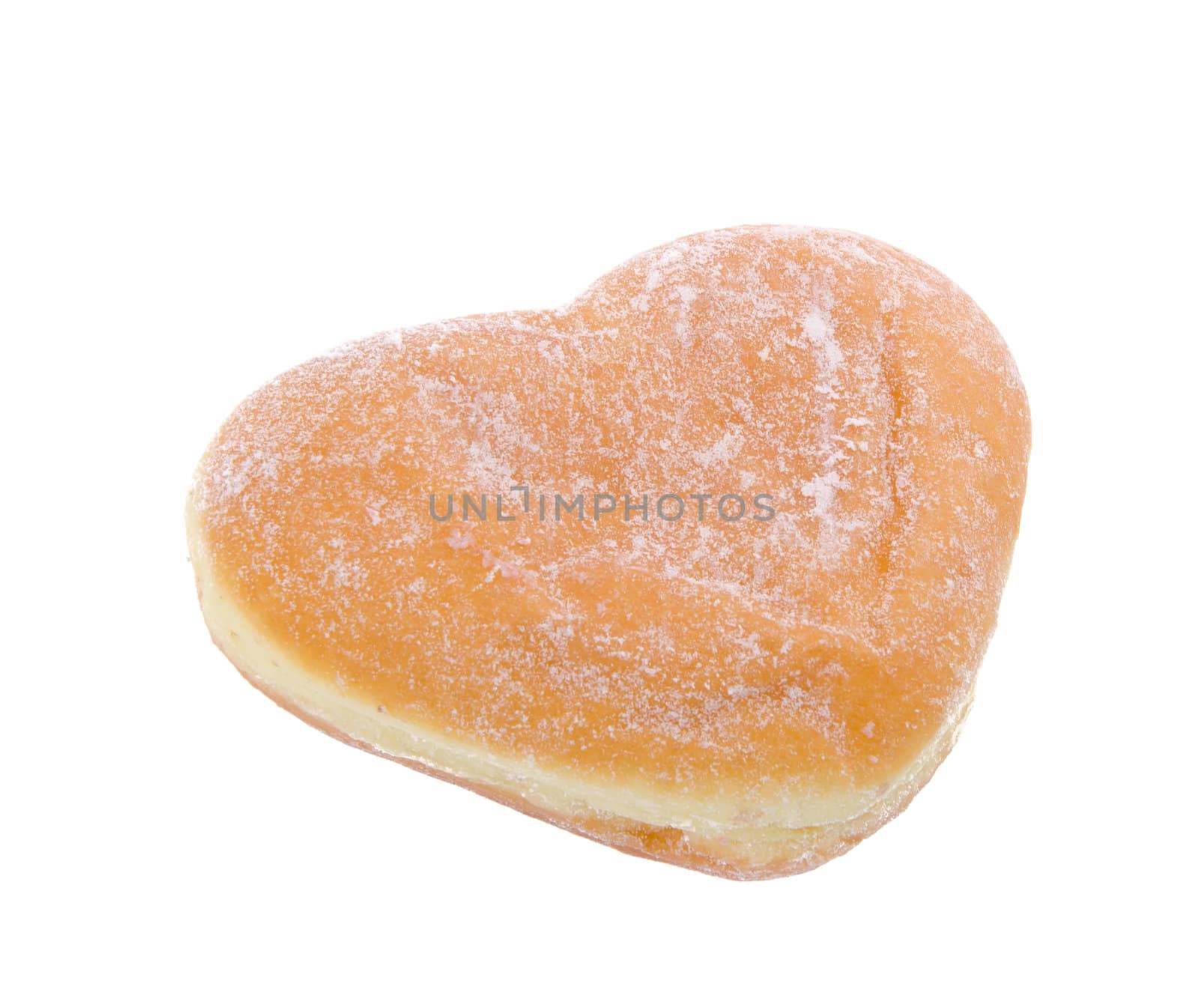 Donut, Heart Shaped Pastry on the background