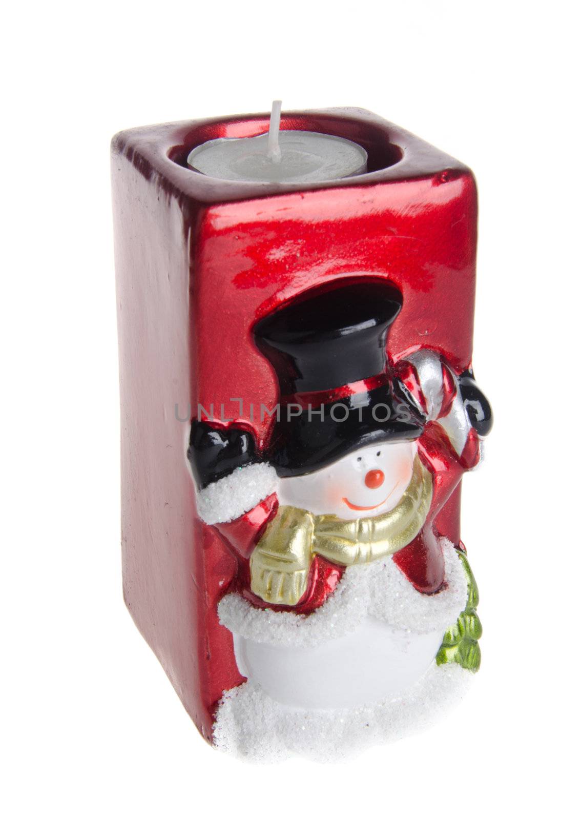 Candle holder, christmas candle holder on the background.