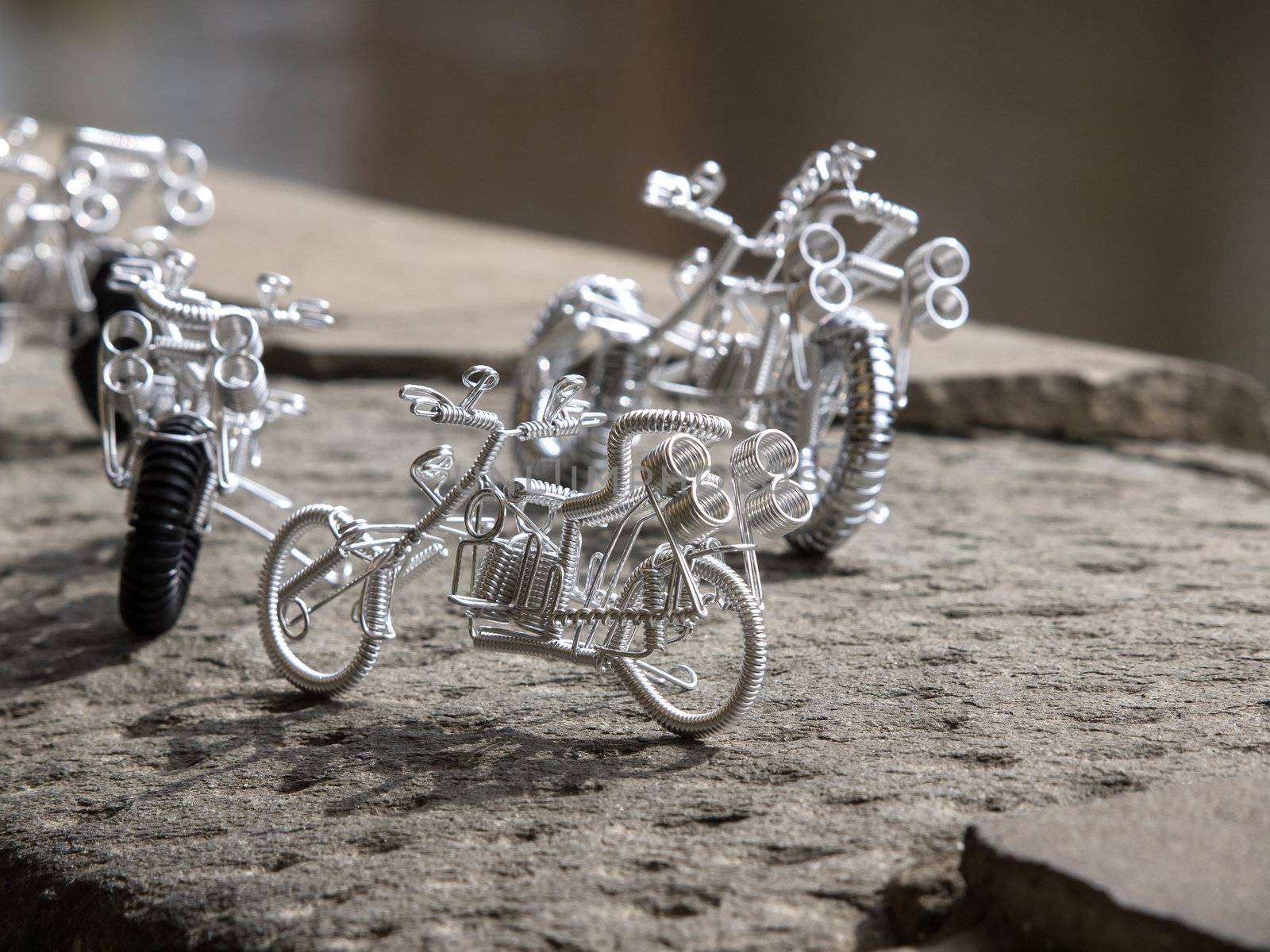 handmade bike, made in wire