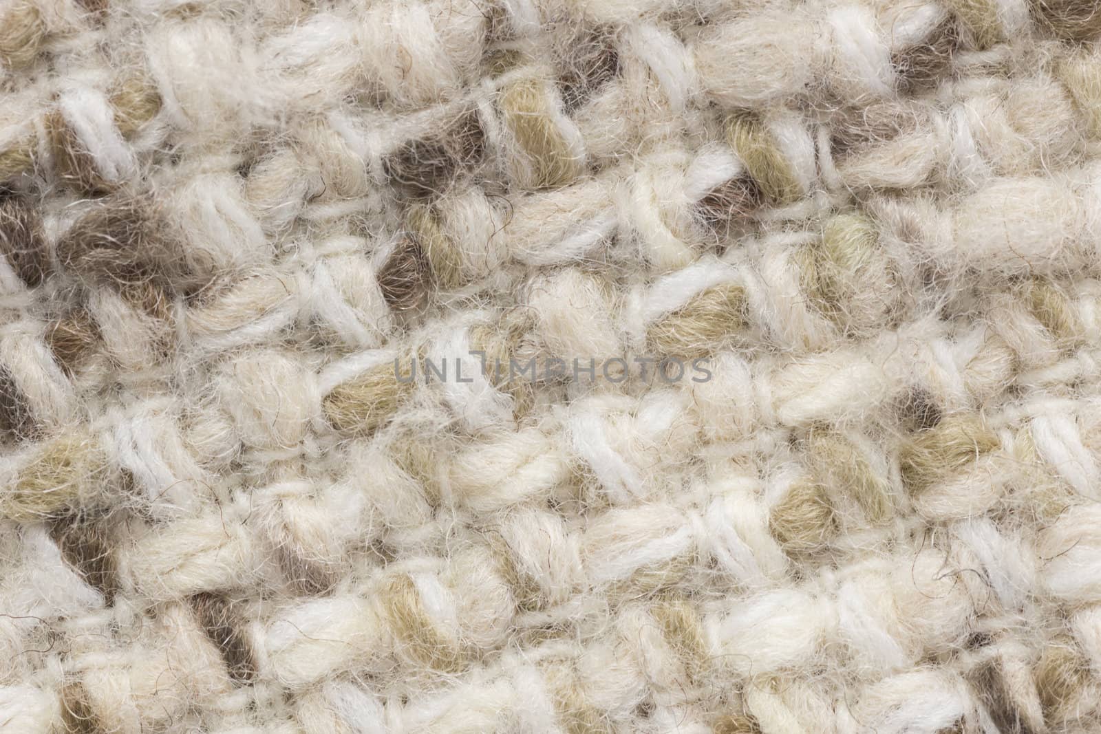 Close up shot of light wool fabric texture