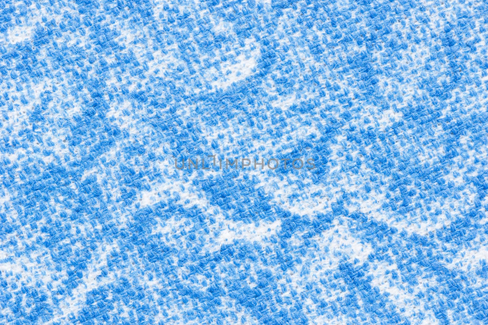 Close up shot of blue seamless fabric texture