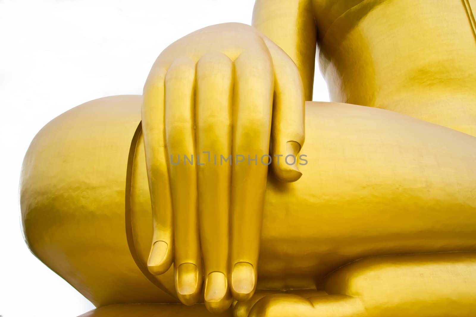 big buddha at thailand. by wasan_gredpree