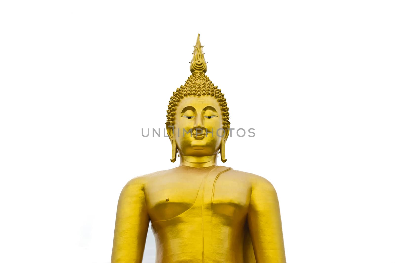 big buddha at thailand. by wasan_gredpree