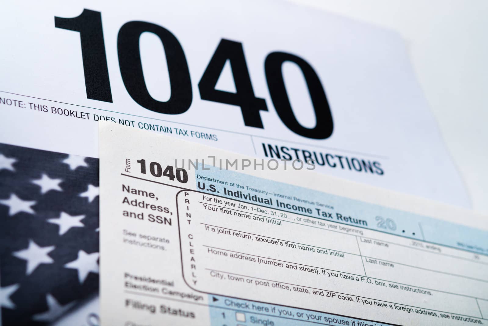U.S. Income Tax Return form 1040.