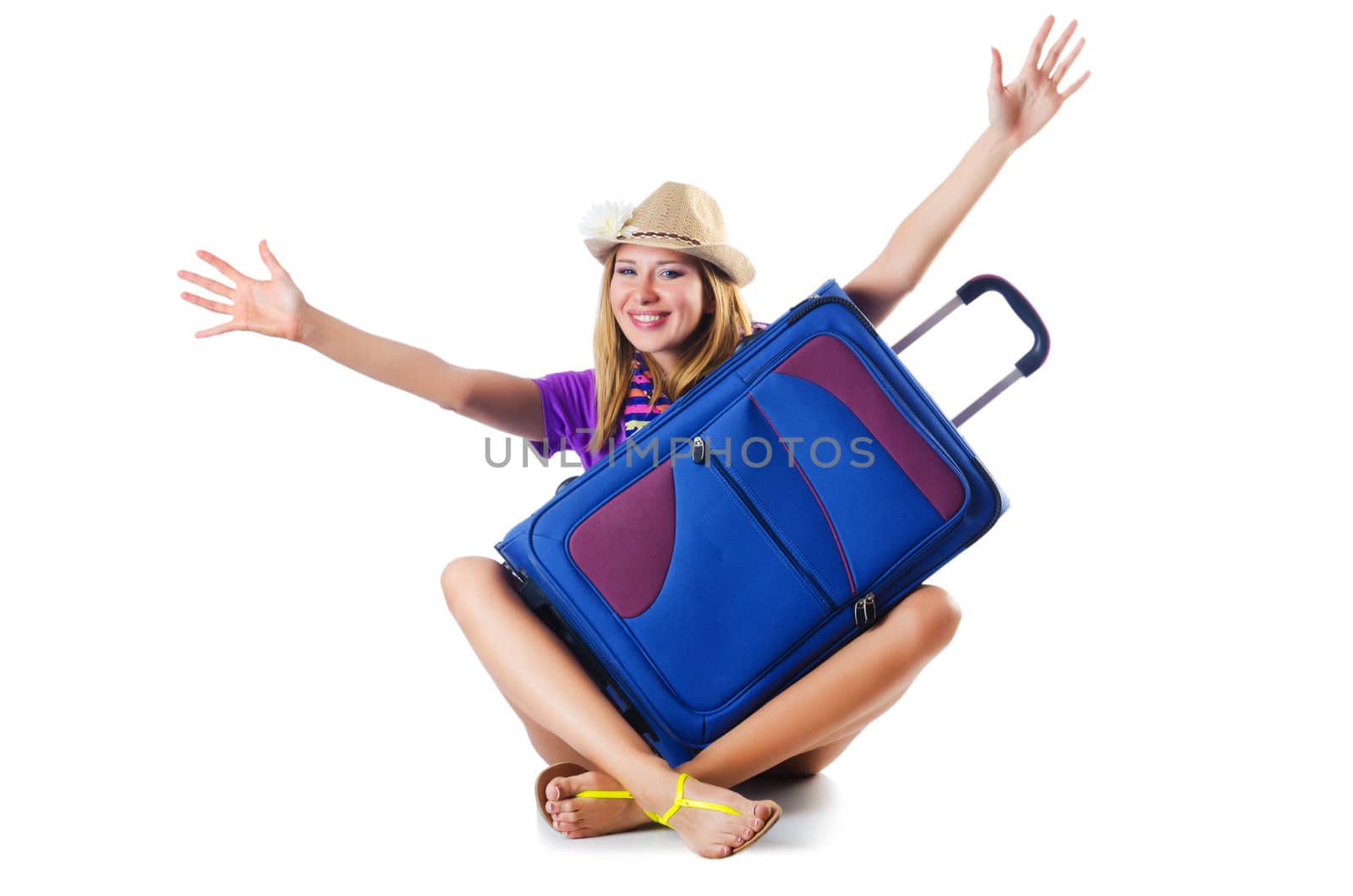 Girl ready for summer vacation