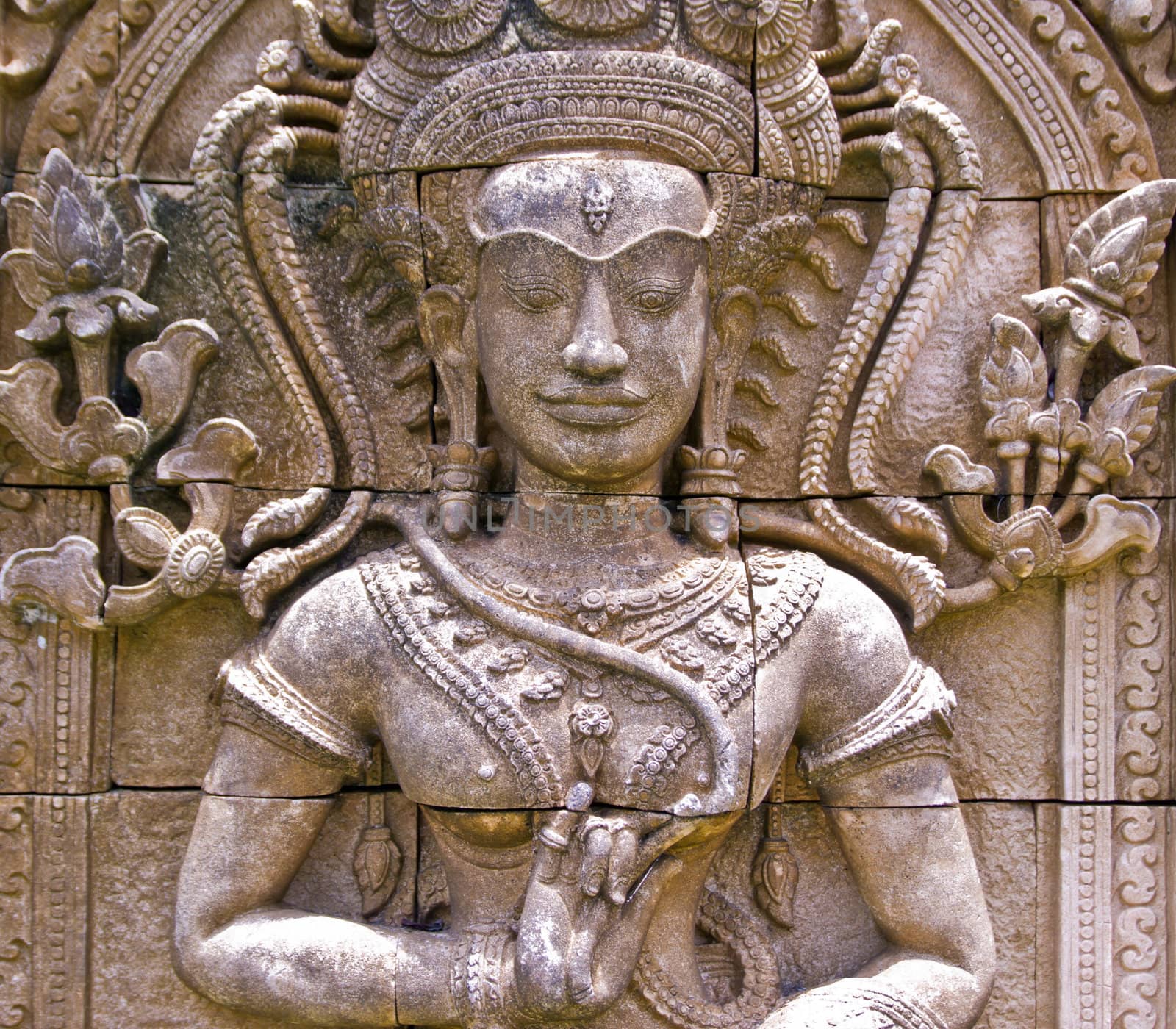 god statue on stone carving , art of carvi
