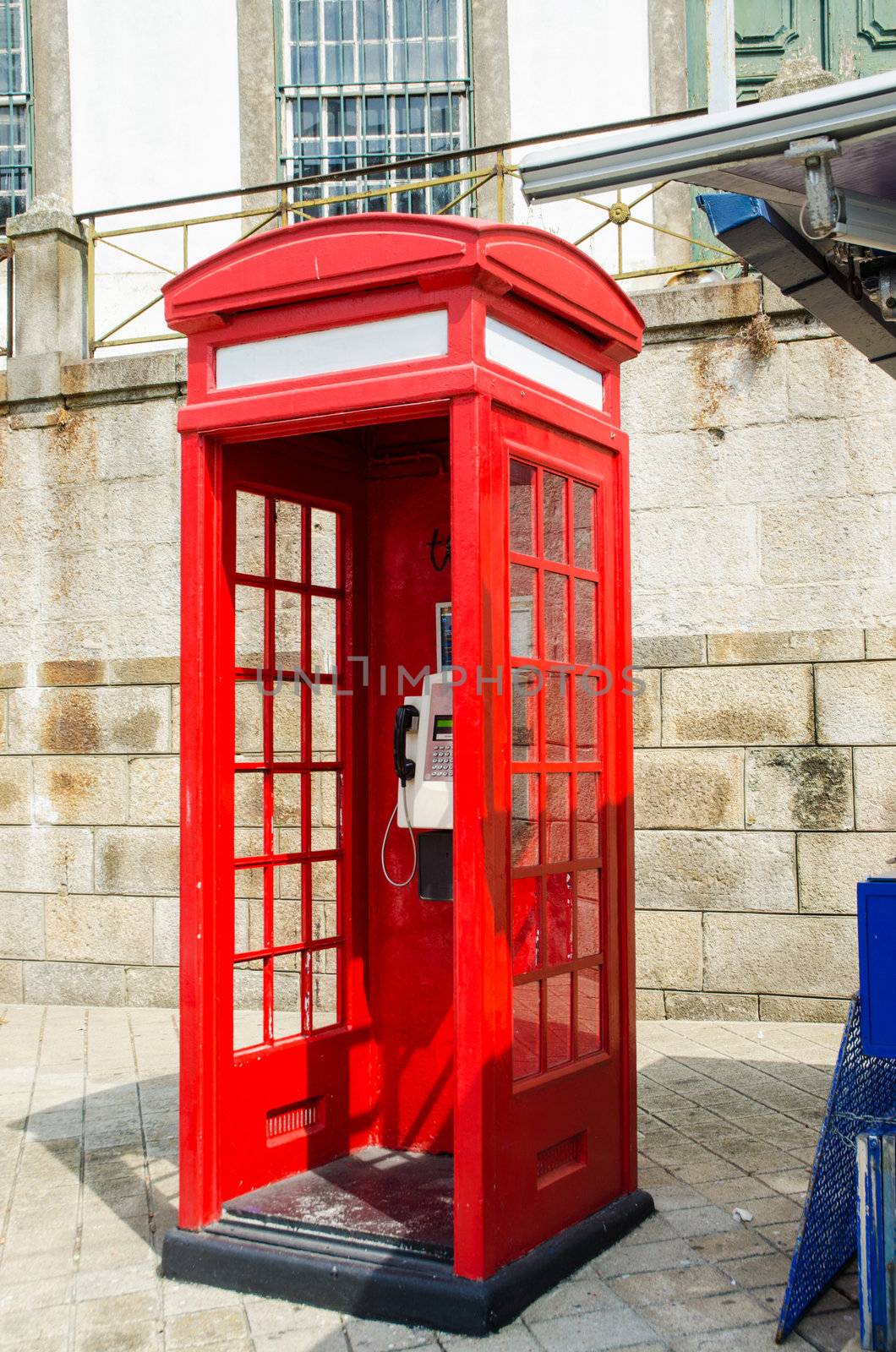 Famous London booth on street