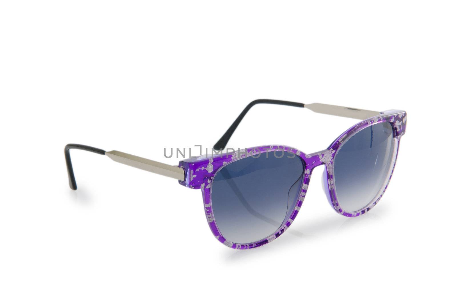 Fashion concept with sunglasses on white by Elnur