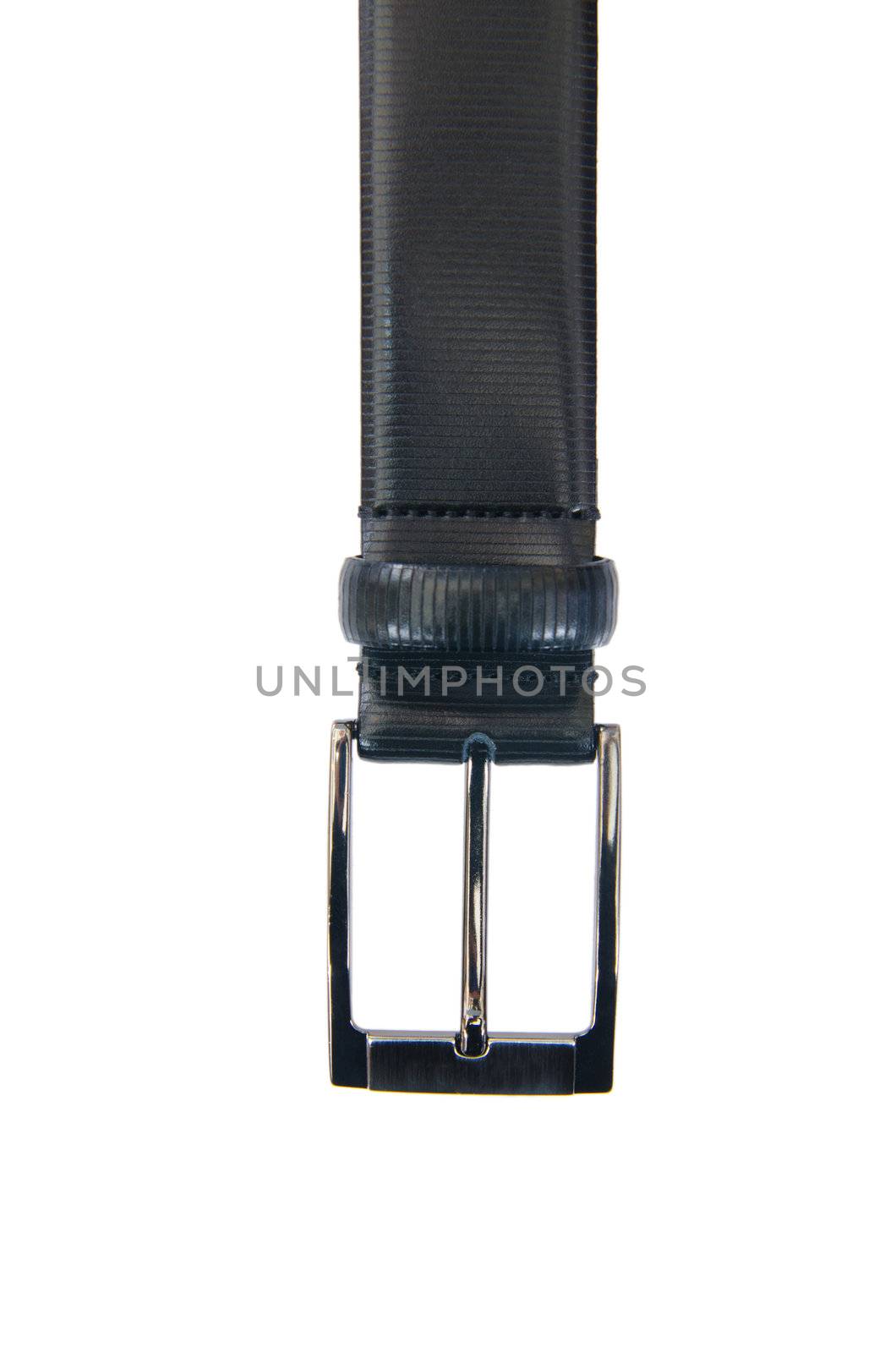 Male elegant belt isolated on the white
