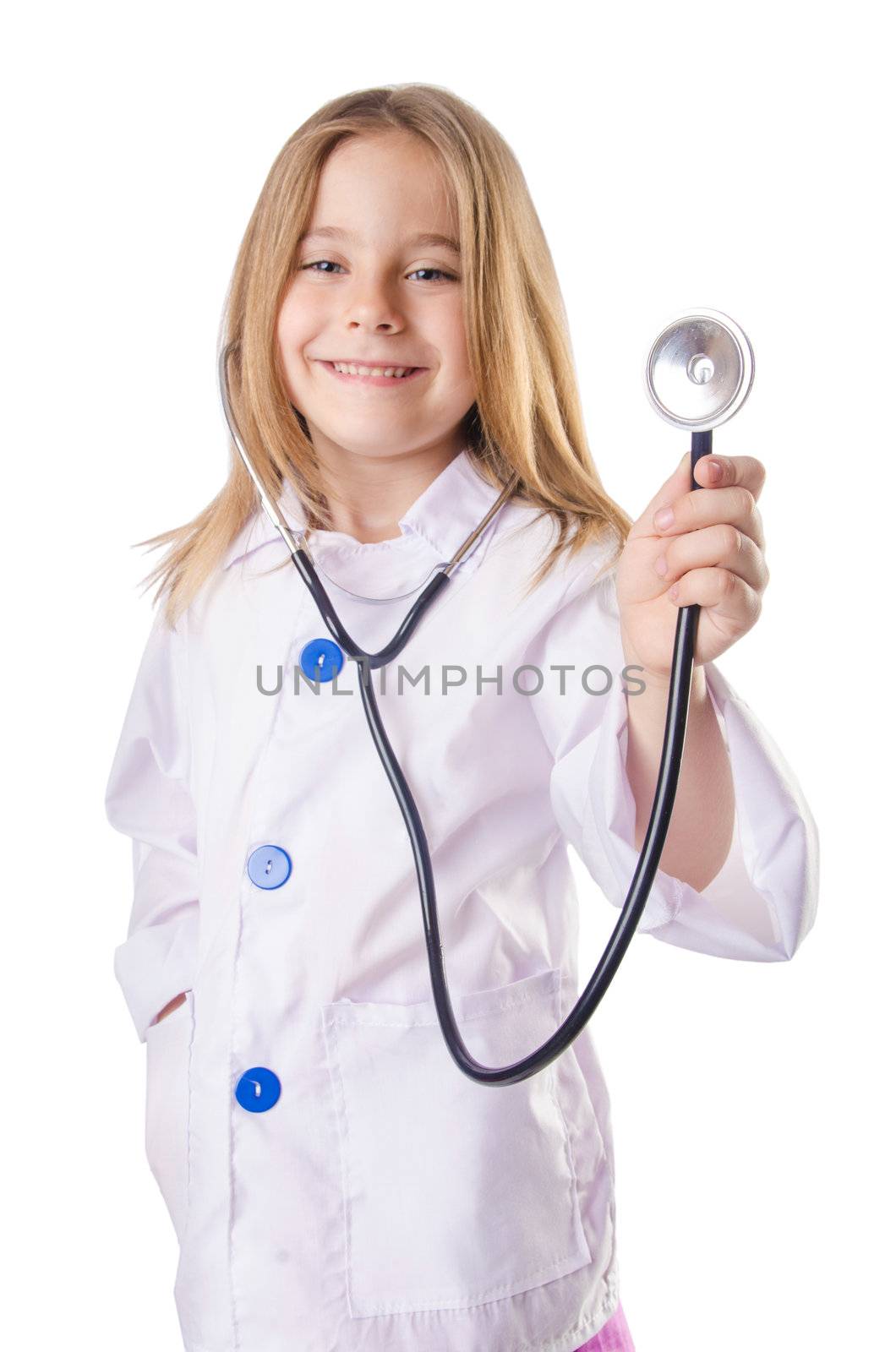 Little girl in doctor costume by Elnur