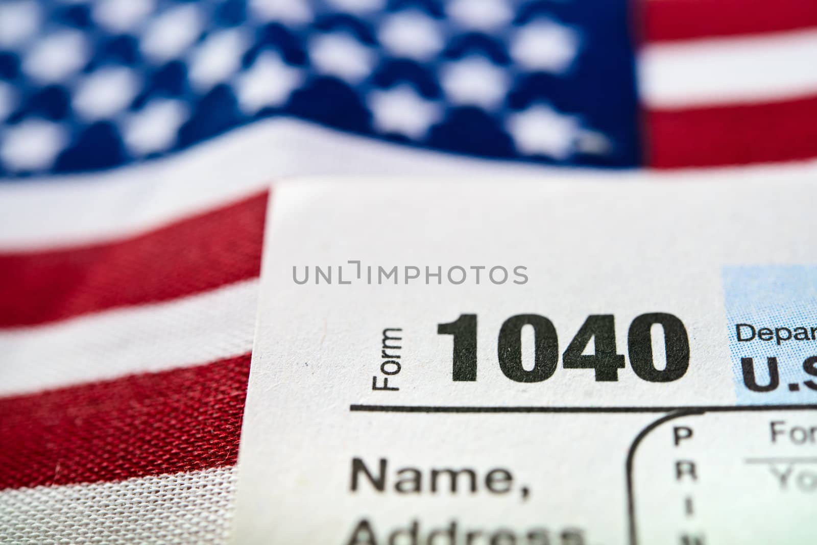 U.S. Individual Income Tax Return form 1040. by lobzik