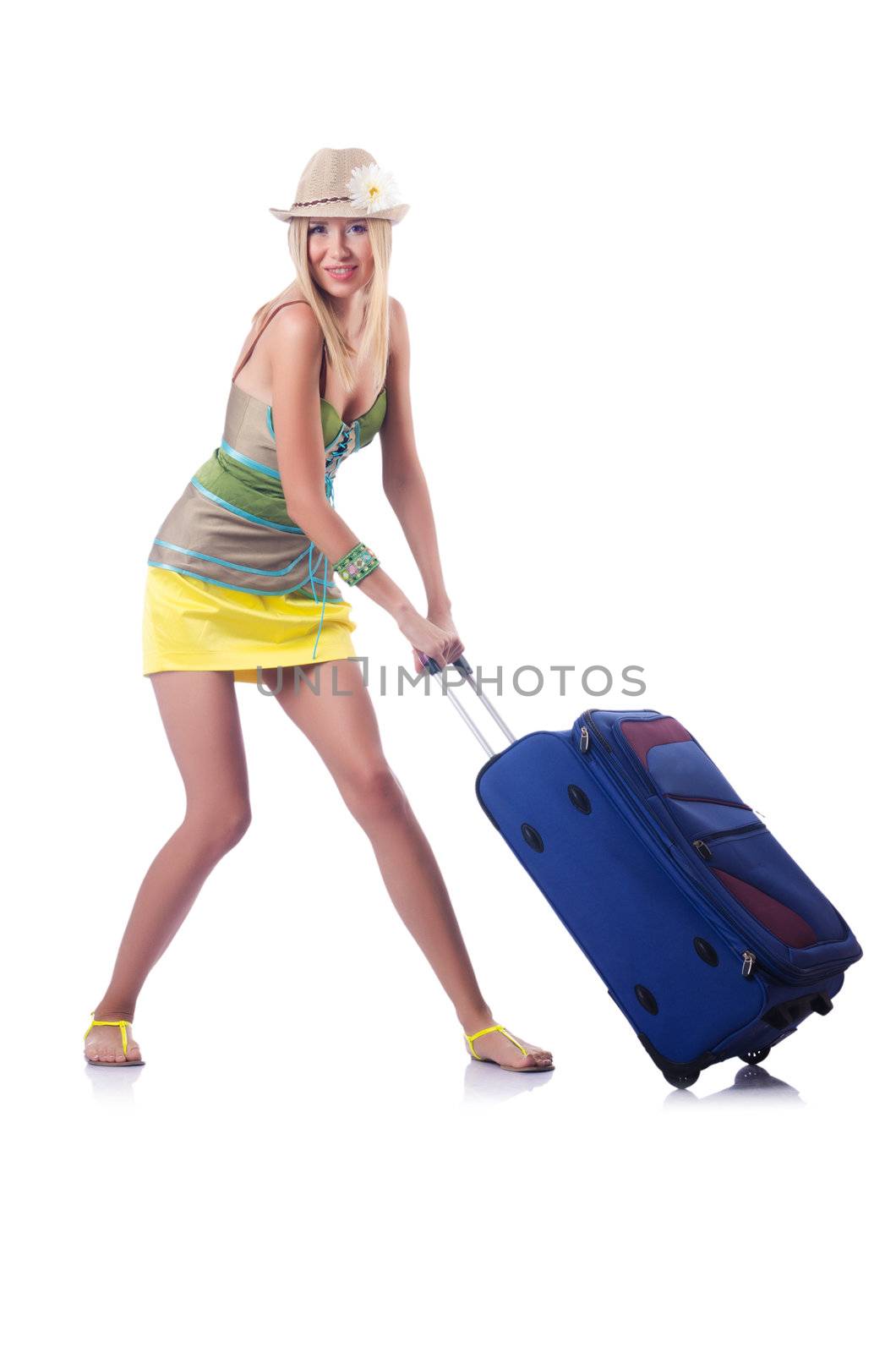 Attractive woman ready for summer vacation by Elnur