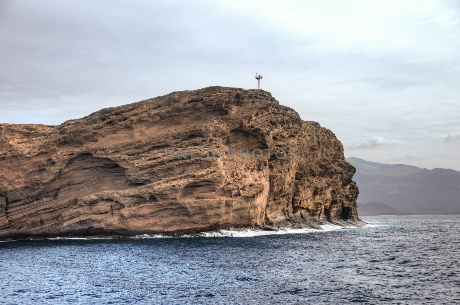 Molokini Island bird santuary off the shore of Maui, Hawaii