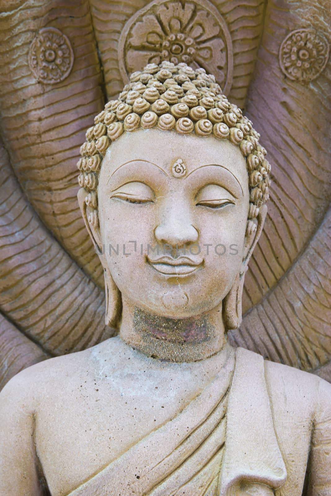 old Stone Buddha Statue by wasan_gredpree