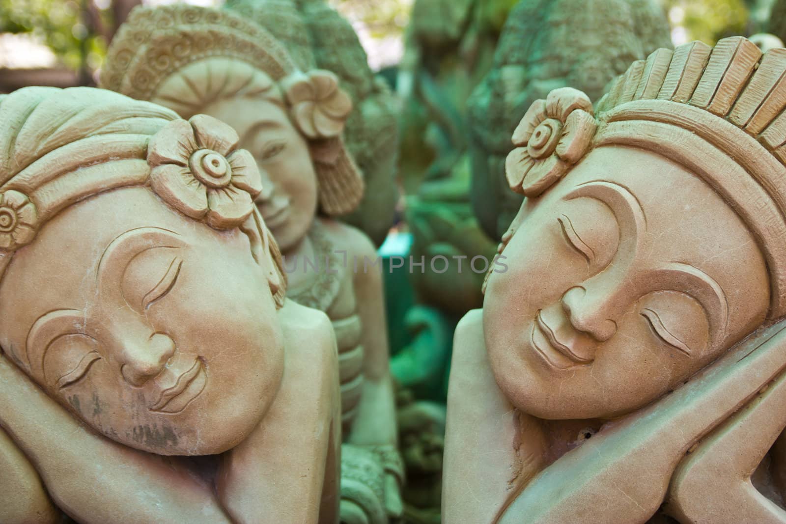 stone sculpture at thailand.